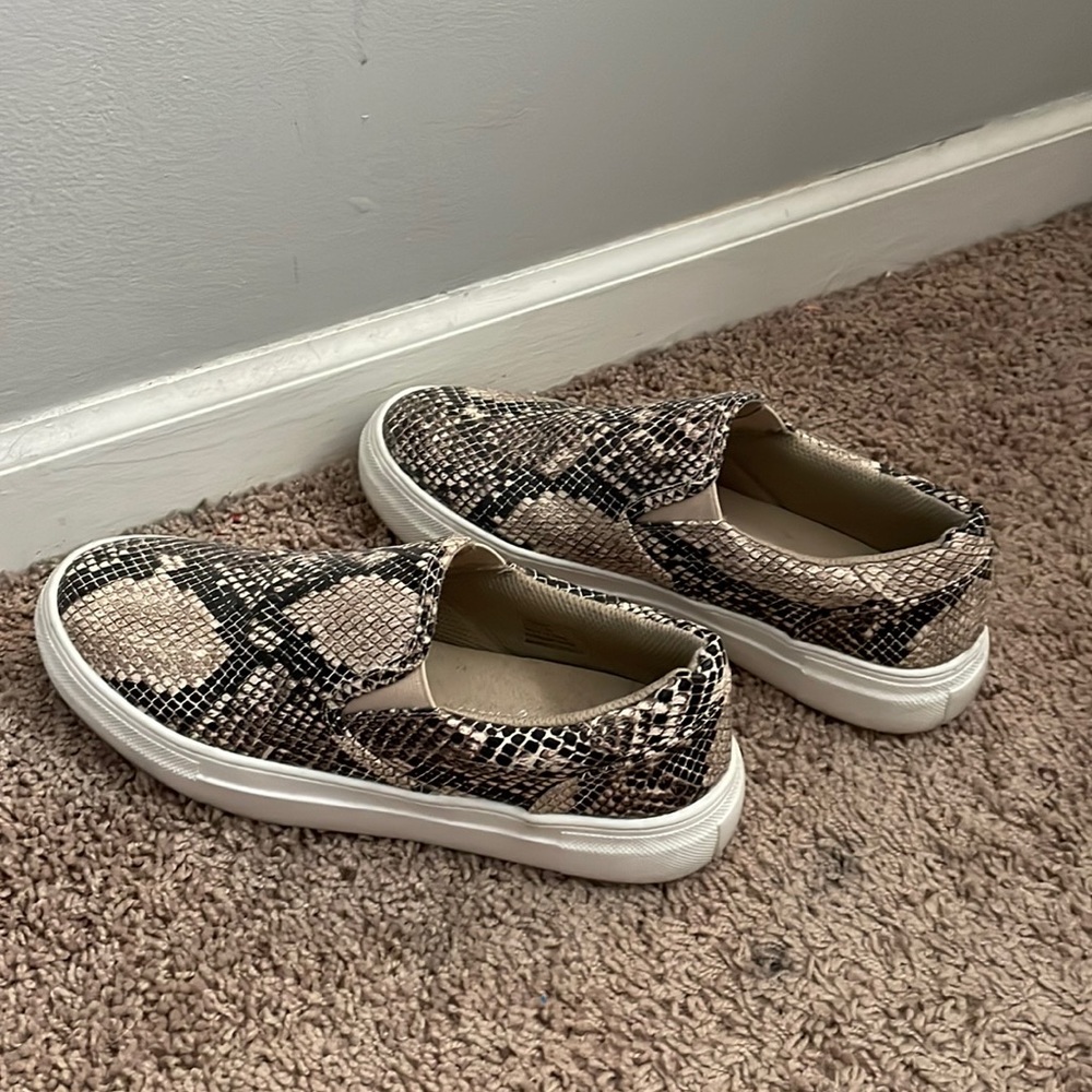 Snake print shoes